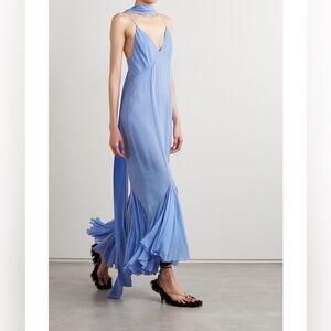 KHAITE Candita Dress Cornflower Blue